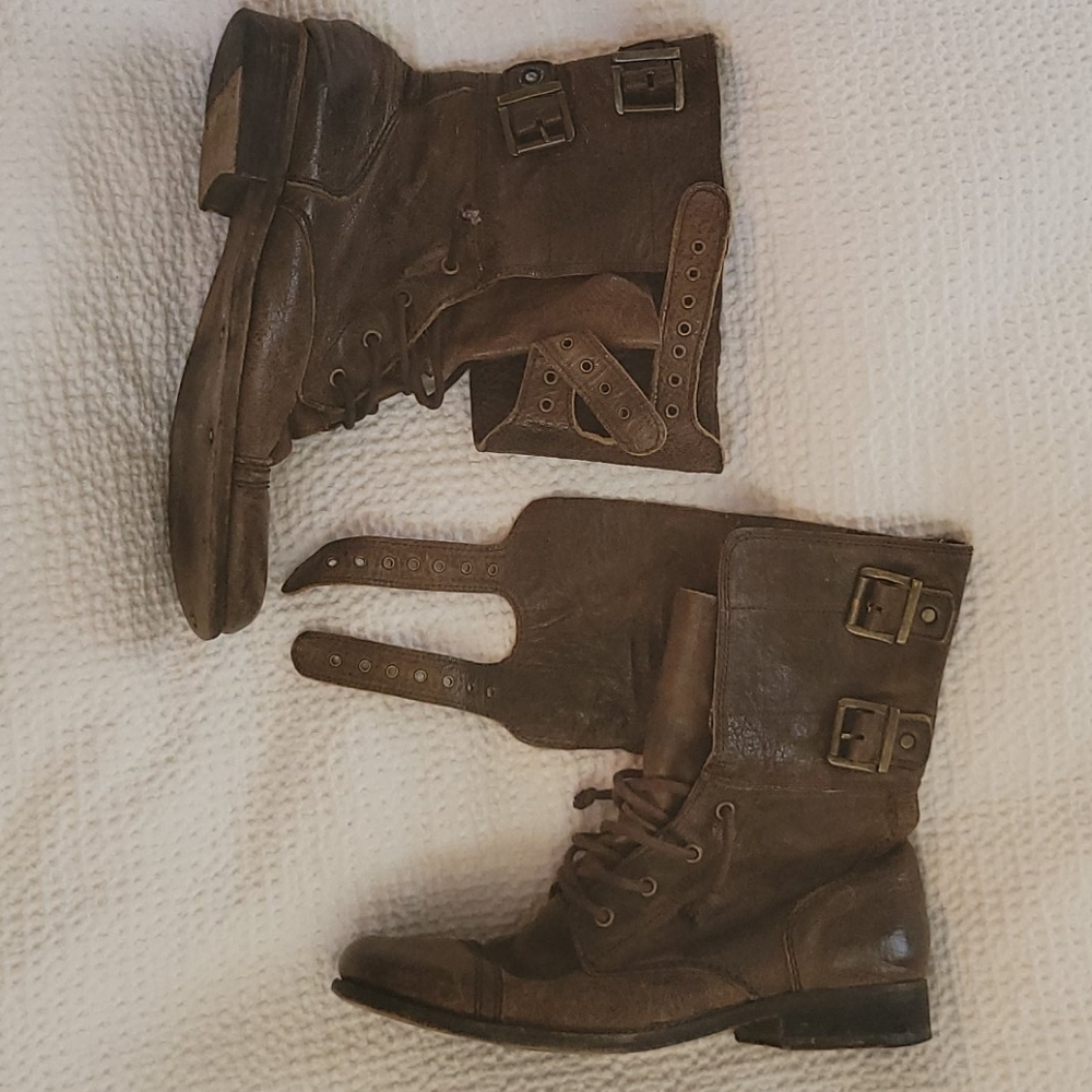All Saints Damasi Boots in Brown - Picture 5 of 12